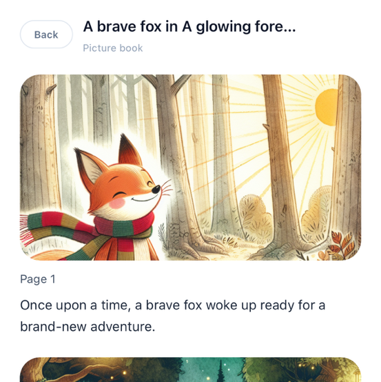 Kid story builder